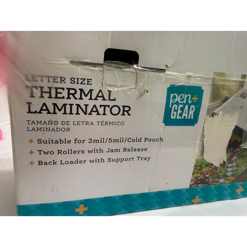 Used 2 of Pen+Gear Letter S Thermal Laminator White L411-A Hot Cold Jam Release - Picture 9 of 11